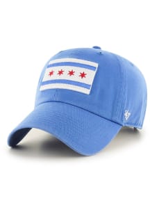 47 Chicago Chicago City Flag Clean Up Adjustable Hat - Blue