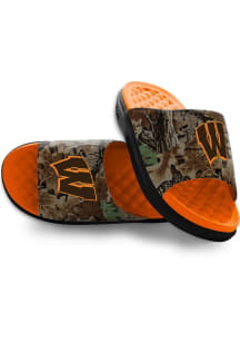Wisconsin Badgers Real Tree Advantage Camo Mens Slides