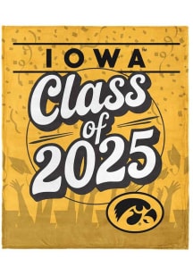 Iowa Hawkeyes Class of 2025 Silk Touch Fleece Blanket - Gold
