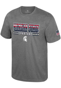 Colosseum Michigan State Spartans Grey OHT Blade Short Sleeve T Shirt
