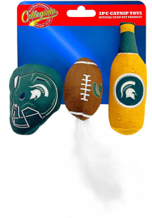 Michigan State Spartans 3 Pk Catnip Pet Toy
