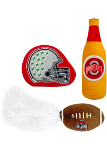 Ohio State Buckeyes 3 Pk Catnip Pet Toy
