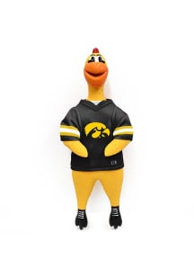 Iowa Hawkeyes Rubber Chicken Pet Toy
