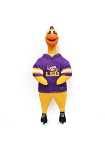 LSU Tigers Rubber Chicken Pet Toy