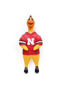 Nebraska Cornhuskers Rubber Chicken Pet Toy