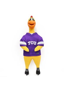 TCU Horned Frogs Rubber Chicken Pet Toy