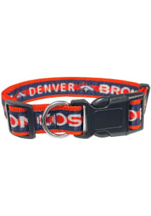 Denver Broncos Satin Pet Pet Collar