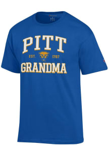 Champion Pitt Panthers Blue Est. Date Grandma Jersey Short Sleeve T Shirt