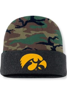 Nike Iowa Hawkeyes Green 2024 Terra Military Cuff Mens Knit Hat