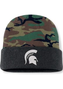 Nike Michigan State Spartans Green 2024 Terra Military Cuff Mens Knit Hat