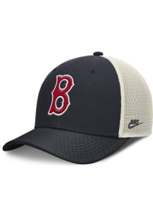 Nike Boston Red Sox Cooperstown 2T Rise Trucker Adjustable Hat - Navy Blue