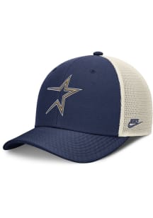 Nike Houston Astros Cooperstown 2T Rise Trucker Adjustable Hat - Navy Blue