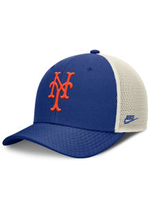 Nike New York Mets Cooperstown 2T Rise Trucker Adjustable Hat - Blue