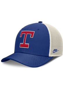 Nike Texas Rangers Cooperstown 2T Rise Trucker Adjustable Hat - Blue