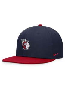 Nike Cleveland Guardians Navy Blue 2T Pro Structured Square Bill Youth Snapback Hat