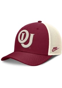Nike Oklahoma Sooners NIKE RISE STRUCTURED TRUCKER CAP Adjustable Hat - Crimson