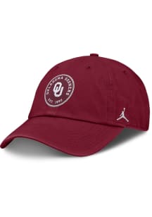 Nike Oklahoma Sooners JORDAN BRAND CLUB PRIMETIME UNSTRUCTURED ADJUSTABLE CAP Adjustable Hat - Cri..
