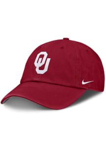 Nike Oklahoma Sooners Softball Unstructured Club Cap Adjustable Hat - Crimson