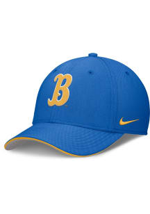 Nike UCLA Bruins Mens Blue Coaches Structured Rise Swooshflex Flex Hat