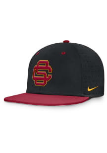 Nike USC Trojans Mens Black Dugout True Aero Bill Fitted Hat
