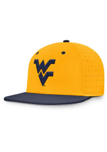 Nike West Virginia Mountaineers Mens Gold Dugout True Aero Bill Fitted Hat