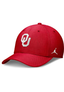 Nike Oklahoma Sooners Mens Crimson Evergreen Structured Swooshflex Cap Flex Hat