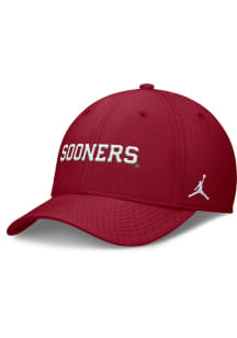 Nike Oklahoma Sooners Mens Crimson Evergreen Structured Swooshflex Cap Flex Hat
