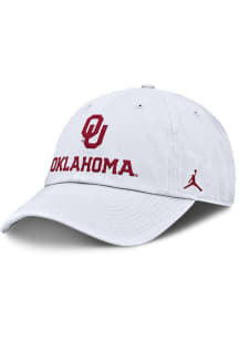 Nike Oklahoma Sooners CLUB CAP Adjustable Hat - White