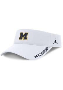 Nike Michigan Wolverines Mens White Ace Dri Fit Visor Adjustable Visor