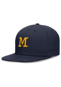 Nike Michigan Wolverines Mens Blue Coaches Sideline Unstructured Fitted Fitted Hat