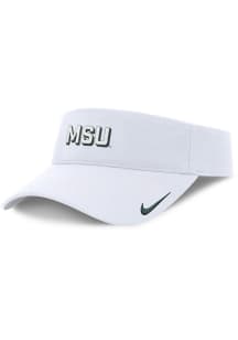 Nike Michigan State Spartans Mens White Practice Ace Visor Adjustable Visor