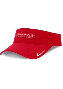 Nike Ohio State Buckeyes Mens Red Practice Ace Visor Adjustable Visor
