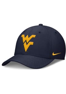 Nike West Virginia Mountaineers Mens Navy Blue Structured Rise Flex Flex Hat