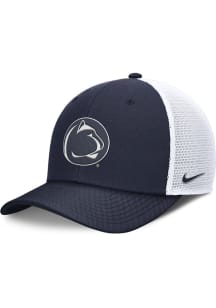 Nike Penn State Nittany Lions Structured Rise Trucker Adjustable Hat - Navy Blue