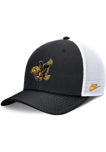 Nike Iowa Hawkeyes Structured Rise Trucker Adjustable Hat - Black
