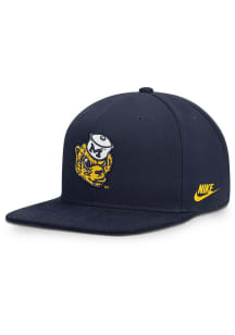 Nike Michigan Wolverines Blue Pro Flat Brim Snapback Mens Snapback Hat