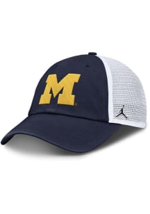 Nike Michigan Wolverines Unstructured Club Trucker Adjustable Hat - Blue