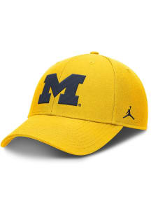Nike Michigan Wolverines Structured Club Cap Adjustable Hat - Yellow