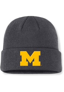 Nike Michigan Wolverines Charcoal Terra Beanie Mens Knit Hat