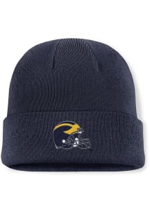 Nike Michigan Wolverines Blue Terra Beanie Mens Knit Hat