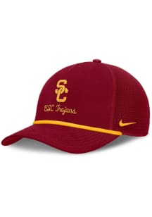 Nike USC Trojans Academic Structured Rise Trucker Adjustable Hat - Crimson