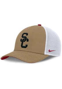 Nike USC Trojans Academic Structured Rise Trucker Adjustable Hat - Khaki