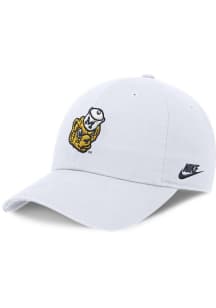 Nike Michigan Wolverines Dri-Fit Club Unstructured Swoosh Adjustable Hat - White