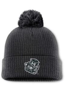 Nike Michigan Wolverines Black Peak Pom Beanie Mens Knit Hat