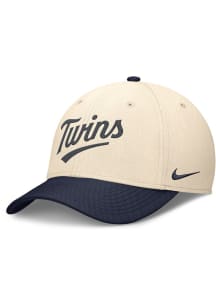 Nike Minnesota Twins Mens Ivory 2T Tonal Statement Swooshflex Flex Hat
