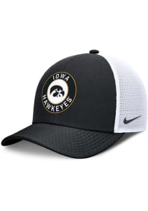 Nike Iowa Hawkeyes NIKE DRI FIT RISE PRIMETIME STRUCTURED TRUCKER CAP Adjustable Hat - Black