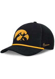 Nike Iowa Hawkeyes NIKE RISE PRIMETIME 5P STRUCTURED TRUCKER CAP Adjustable Hat - Black