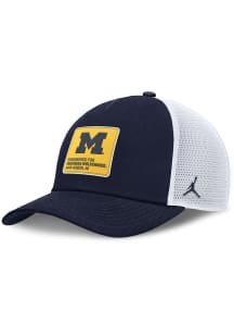 Nike Michigan Wolverines JORDAN BRAND RISE GAMEDAY 5 PANEL STRUCTURED TRUCKER CAP Adjustable Hat -..