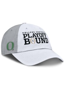Nike Oregon Ducks 2024 College Football Playoff Bound Nike Club Cap Adjustable Hat - White