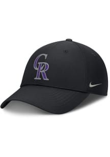 Nike Colorado Rockies Ripstop Club Structured Adjustable Hat - Black